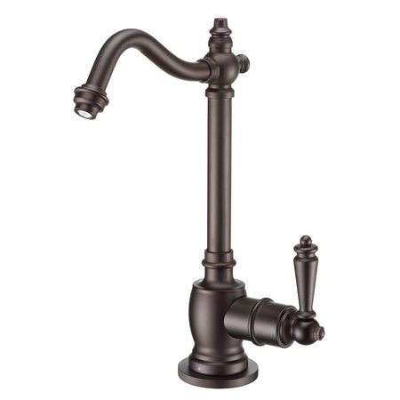 WHITEHAUS Point Of Use Cold Water Drinking Faucet W/ Traditional Swvl Spout, Brnz WHFH-C1006-ORB